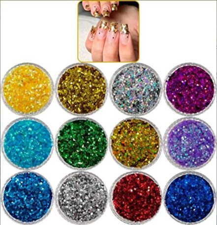 12 Glitter Para Unhas Encapsuladas - Webiishop