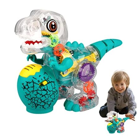 2 Pcs Dinossauro andando com som | dinossauro para crianças,Led Light Jurassic Velociraptor Dinosaur Toys Walking Dinosaur Toy com sons luz para meninos 4 a 7 anos Nanyaciv - Webiishop