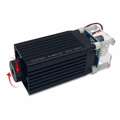 450 nm 20 W (potência óptica de saída de 4 W), cabeça de laser azul para máquina a laser, ferramentas de madeira com gravação a laser DIY - Webiishop