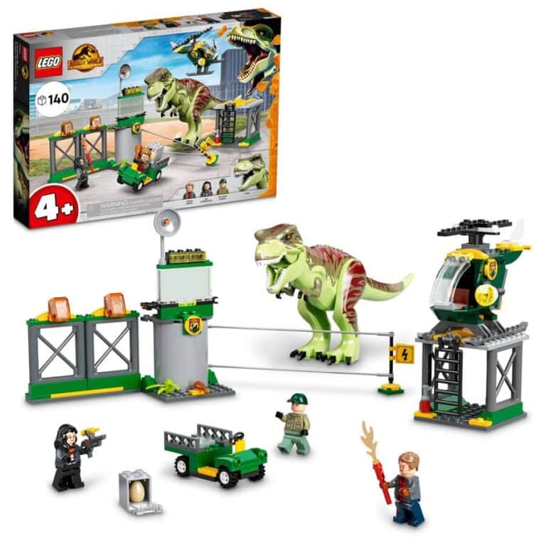 76944 LEGO® Jurassic World Fuga de Dinossauro T. rex; Kit de construção (140 peças) - Webiishop