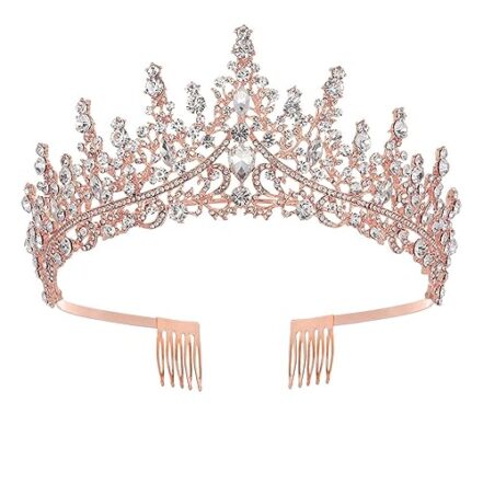 ACAGALA Coroas de Rainha de Cristal Adereços para Decoração de Festa de Aniversário Noiva Tiaras de Casamento Dia Das Bruxas - Webiishop