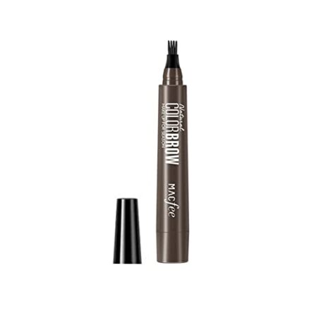 B/Q Caneta de tatuagem de sobrancelha, caneta de sobrancelha microblading, lápis de sobrancelha de 4 pontos, cria sobrancelhas profissionais de aparência natural, áreas esparsas, caneta - Webiishop