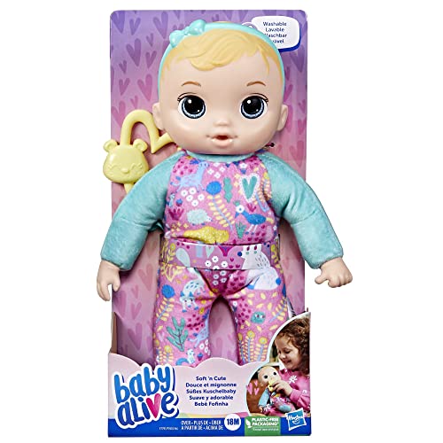 Baby Alive Bebe Fofinha Boneca de corpo macio 28 cm com cabelos loiros F7791 Hasbro 0