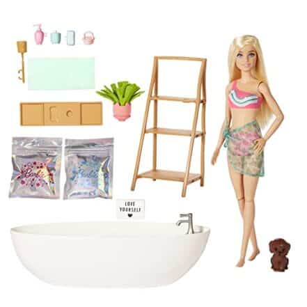 Barbie Fashion & Beauty Boneca e banheira Banho de Confete - Webiishop