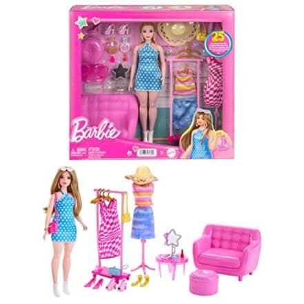 Barbie O Filme Conjunto de Brinquedo Estilista e Armário para crianças a partir de 3 anos - Webiishop