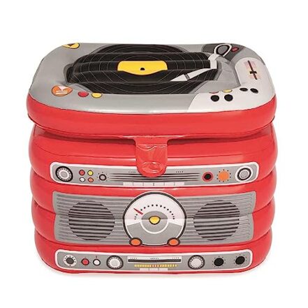 Bestway, Cooler Inflável De 31 Litros No Formato De Rádio, Possui Tampa Para Fechamento Superior, Acomoda Até 45 Latas, Possui Válvulas de Segurança, Kit de Reparos Incluso - Webiishop