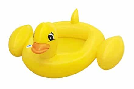 Bestway Funspeakers Barco de bebê de pato, boia inflável com alto-falantes embutidos, amarelo - Webiishop