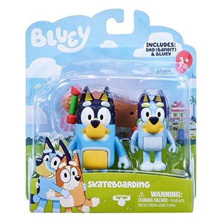 Bluey Story - Figure 2 Pack - Skateboarding - Webiishop