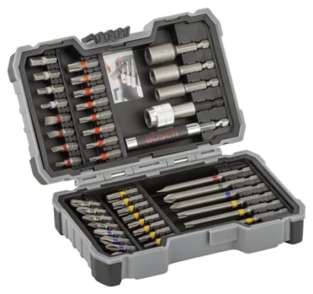 Bosch Kit De Pontas E Soquetes Para Parafusar Com 43 Peças - Webiishop