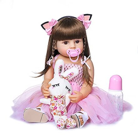 Brastoy Bebe Reborn Boneca Silicone Original Realista Menina Princesa 55CM - Webiishop