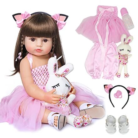 Brastoy Bebe Reborn Boneca Silicone Original Realista Menina Princesa 55CM - Webiishop