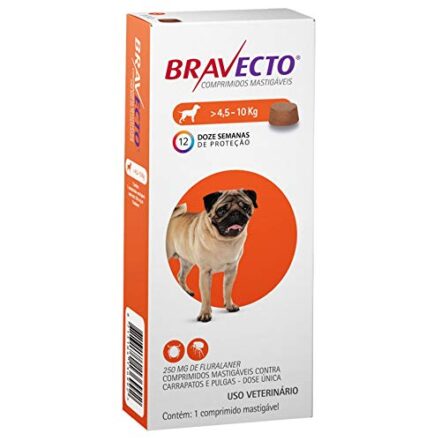 Bravecto Cães de 4.5 até 10kg Bravecto para Cães, 4.5 a 10kg, - Webiishop