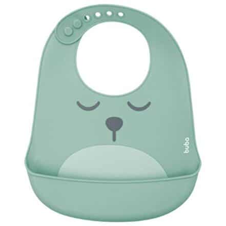 Buba, - Verde, Babador De Silicone Com Pega Migalhas Gumy Bebê Unissex, Verde (Green), Único - Webiishop