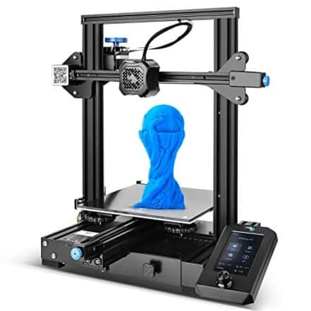 CREALITY 3D Impressora oficial Ender 3 V2 com fonte de alimentação MeanWell Versão atualizada da placa-mãe Silent, plataforma de vidro Carborundum Tamanho de impressão de tela LCD 8.6x8.6x9.8in - Webiishop