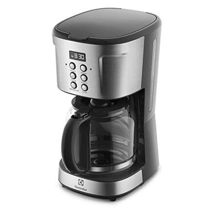 Cafeteira Elétrica Electrolux inox filtro permanente removivel capacidade 1,5L 38 xicaras função timer painel digital desligamento automatico ECM30 220v - Webiishop
