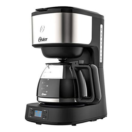 Cafeteira Oster Day Light Programável, 1,2L, 220V, Preto/Inox, 800W, OCAF500 - Webiishop