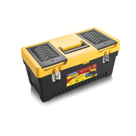 Caixa Plástica para Ferramentas 20 Tramontina Preto/Amarelo - Webiishop