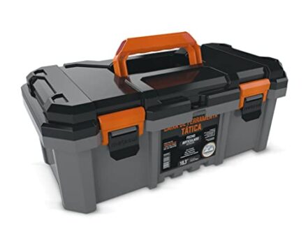 Caixa de Ferramentas Tática Cinza 18,3" Metasul - Webiishop