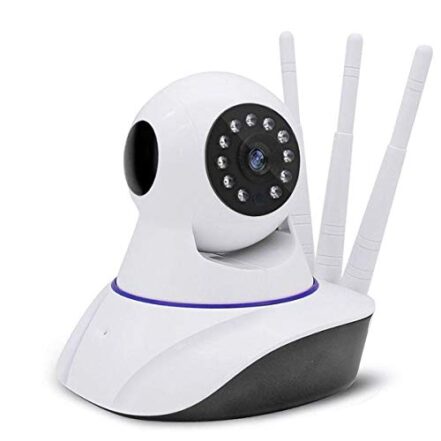 Câmera Ip 3 Antenas Wireless Sem Fio Onvif Wifi Hd Sensor Noturna Rotação App Smartphone - Webiishop