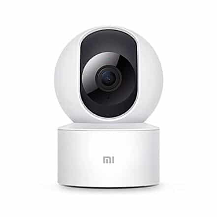 Câmera de vigilância Xiaomi Mi 360 °, visão 360 °, resolução 1080p, detecção humana AI, controle de voz, suporte de tecnologia WDR, branco, versão italiana - Webiishop