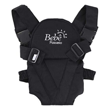 Canguru Carrega Bebê Ergonômico Passeio Suporta Até 15Kg - Preto - Webiishop