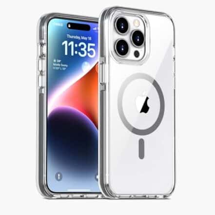 Capa Magnetica Capinha Clear Case de Indução Premium Compatível com Mag-Safe para iPhone 15 15 Plus 15 Pro 15 Pro Max (iPhone 15) - Webiishop