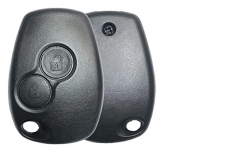 Capa chave carcaça substitutiva compatível Sandero Clio Logan Duster 2 Botão s/alarme TOP - Webiishop