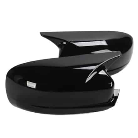 Capa de espelho retrovisor lateral, fácil instalação, 1 par de aparência elegante, capa protetora para espelho retrovisor, preto brilhante para LD 2011-2023 - Webiishop