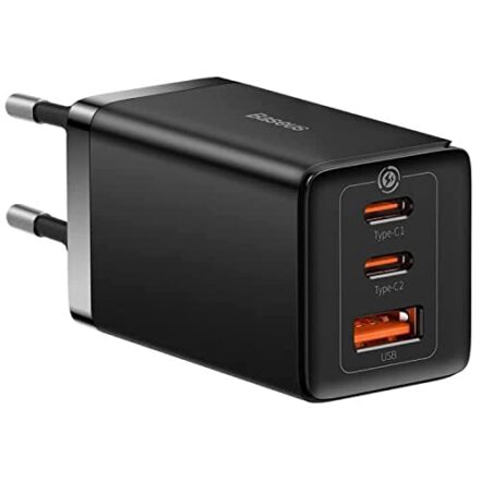 Carregador Tipo C, Baseus GaN5 Pro Fast Charger, Carregamento Tipo C, Carregador de Parede PD para MacBook, Dell, iPad, iPhone 15/14/13/12/11 Pro Max/SE/XR/XS, Samsung, Pixel.… - Webiishop