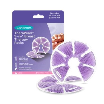 Compressas para Seios 3 em 1 TheraPearl Lansinoh c/ 2 unidades, Lansinoh, Transparente - Webiishop