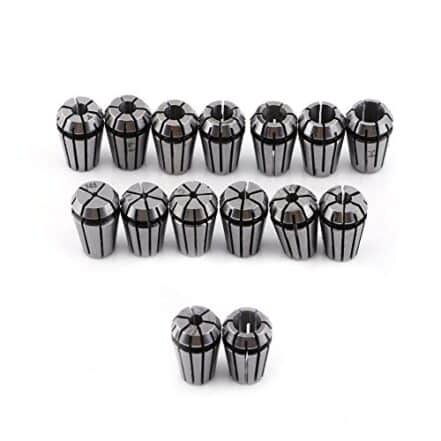 Conjunto de pinças DEWIN ER11 - Conjunto de pinças de mola CNC ER11 para máquina de gravura CNC e ferramenta de torno de fresagem 15 peças - Webiishop