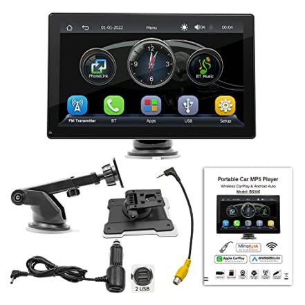 Conjunto de rádio,ERYUE 9in multilíngue para carro BT MP5 Player Multifuncional Car audio e Video Player Auto Multi-media Player Receptor de rádio tipo ventosa - Webiishop