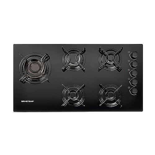 Cooktop 5 bocas Brastemp com quadrichama e acendimento automático - BDD85AE BIVOLT - Webiishop