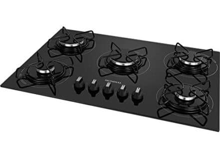 Cooktop a Gás, 5 Bocas, Mondial, Preto/Inox, Bivolt - CTG-02 - Webiishop