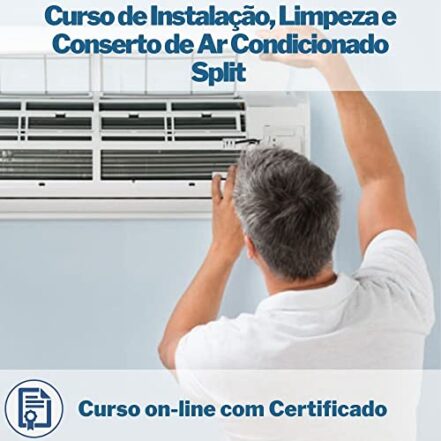 Curso on-line de Instalação, Limpeza e Conserto de Ar Condicionado Split com Certificado - Webiishop
