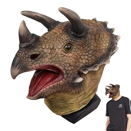 Dinossauro, Jurassic Dino Head Látex Masque, Decoração Halloween com dragão realista para lembrancinhas Nanyaciv - Webiishop