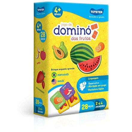 Dominó das Frutas - Jogo Educativo - Toyster Brinquedos - Webiishop