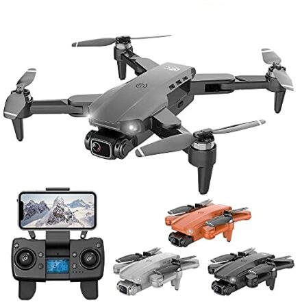 Drone com Camera 4k L900 Pro Full HD Duas Cameras GPS WIFI FPV Transmissão em Tempo Real Brushless 1,2km Profissional Com Case - Preto 1 Bateria + Case - Webiishop