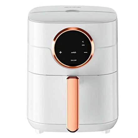 FRITADEIRA ELÉTRICA SEM ÓLEO AIR FRYER 4L GAABOR 1400W DIGITAL TOUCH TECNOLOGIA CYCLONE 360 127V BRANCA - Webiishop