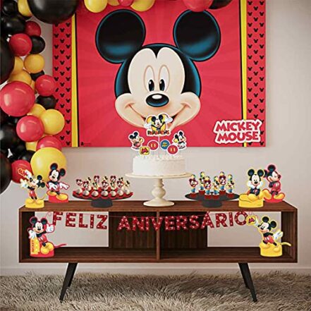 Festa Fácil Mickey Simples Original EVA Com Painel + 38 pçs - Webiishop