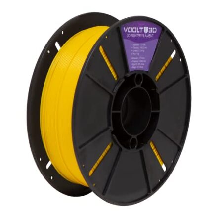 Filamento ABS Amarelo 1kg - 1.75Mm Voolt 3D Para Impressora 3D - Webiishop