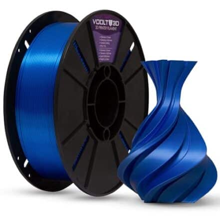 Filamento PLA Azul Safira V-Silk Premium 1kg, 1.75Mm, Para Impressoras 3D - Voolt3D - Webiishop