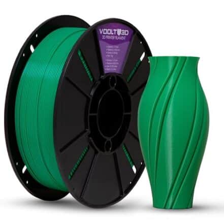 Filamento PLA Verde Premium 1kg, 1.75Mm, Para Impressoras 3D - Voolt3D - Webiishop