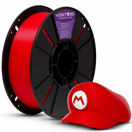 Filamento PLA Vermelho Premium 1kg, 1.75Mm, Para Impressoras 3D - Voolt3D - Webiishop