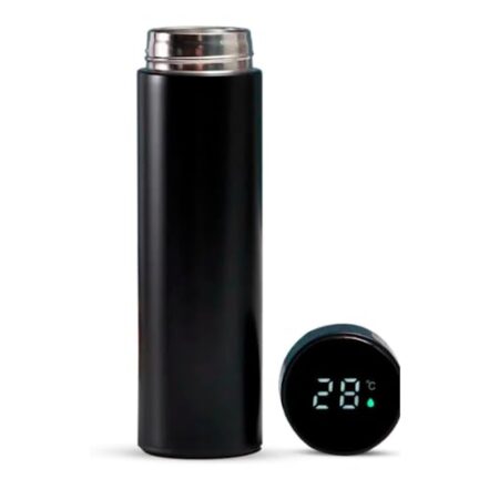 Garrafa Térmica Inteligente Café Água Chá Quente Frio Visor Digital Aço Inoxidável Sensor Temperatura Led Display Digital Touch Portátil Premium Marca Moamb - Webiishop