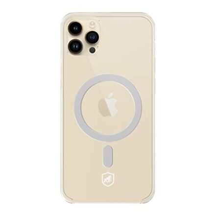 Gshield | Capa compatível com MagSafe para iPhone 14 Pro Case Magnética para carregamento por indução Capinha Antichoque, Anti Impacto - Transparente - Webiishop