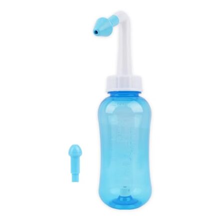 Higienizador Nasal Lavador de Nariz Ducha de Limpeza Nasal Previne Rinite Sinusite e Alergias para Adultos e Crianças 2 Bicos 300ML RHAYNER - Webiishop