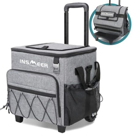 INSMEER Coolers e Bolsas Térmicas com Rodas de 40 litros para Acampamento - Webiishop