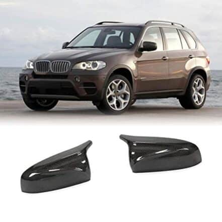 JC SPORTLINE Tampas de espelho retrovisor lateral de substituição de fibra de carbono para BMW X5 E70/X6 E71 2008-2014 (fibra de carbono) - Webiishop