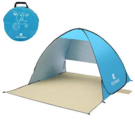 Jethrora Barraca de praia 70,9 x 59 x 43,3 polegadas, barraca de praia pop-up instantânea automática, proteção solar anti-UV, cabana para acampamento, pesca, caminhadas, piquenique - Webiishop